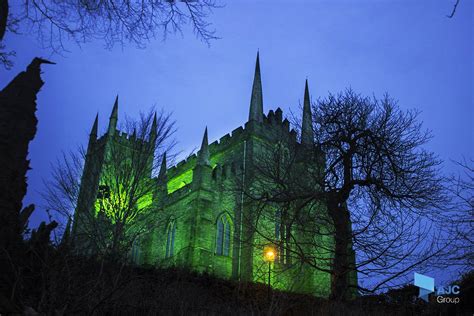 Illuminating Downpatricks Historic Buildings For St Patrick