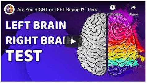 Right Brain Left Brain Test Your Brain Lucid Mind Center