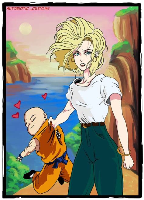 Android 18 And Krillin By Autobiotic On Deviantart Android 18 And