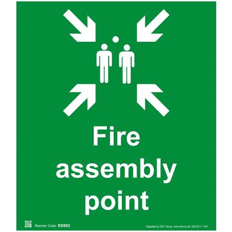 Fire Assembly Point Sign 480x550mm