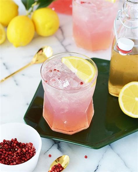 Lemonade Mocktail With Pink Peppercorn Simple Syrup Recipe The Feedfeed