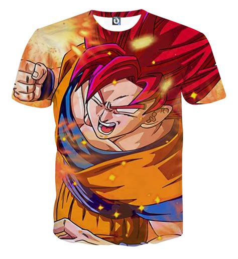 Dragon ball z t shirt orange. Votre super saiyan le Goku rose en pleine puissance pour un combat ! soutenez le et portez ce ...