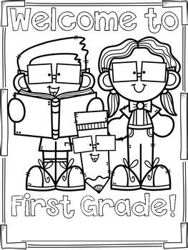First Day Of First Grade Coloring Page - Coloring Walls