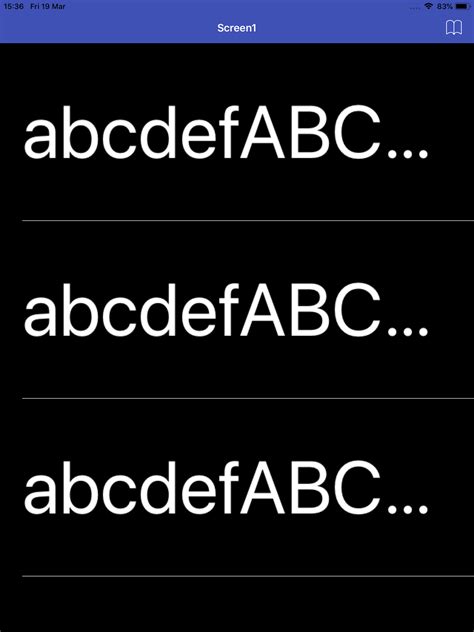 Font Size Discrepancy In A Listview App Inventor For Ios Mit App
