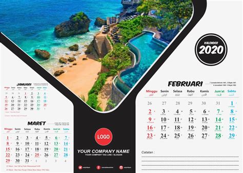 Desain Kalender Duduk 2020 Dengan Coreldraw
