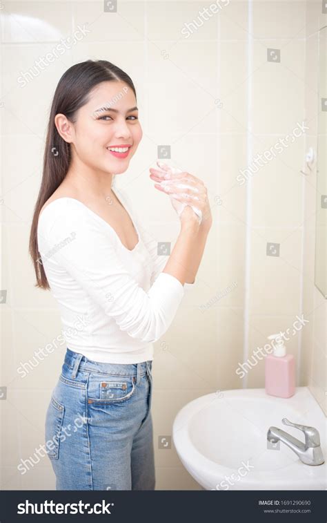Woman Washing Hands Stock Photo 1691290690 Shutterstock