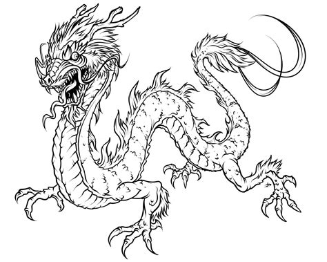 Dragon Coloring Pages Realistic | Realistic Coloring Pages