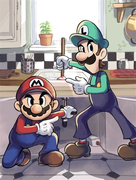 Ya Mari 6363 Luigi Mario Mario And Luigi Rpg Mario Series Nintendo The Super Mario Bros