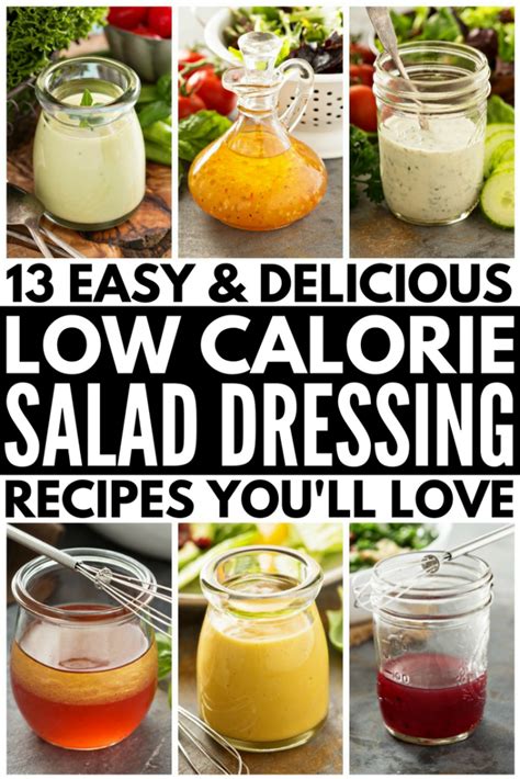 Healthy Salad Dressing Delicious Low Calorie Recipes