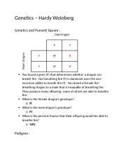 Learn vocabulary, terms and more with flashcards, games and other study tools. Genetics & Evolution Assignment-3 - Name Lindsay Cohen Genetics Evolution Assignment Answer the ...