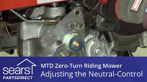 How To Adjust An Mtd Zero Turn Riding Mower Neutral Control Youtube