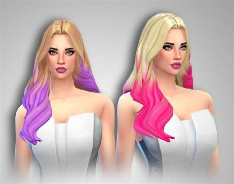 Black Widow Hair In Get Together Textures At Sweet Taco Plumbobs Sims
