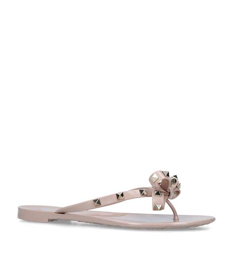 Womens Valentino Garavani Nude Rockstud Sandals Harrods UK