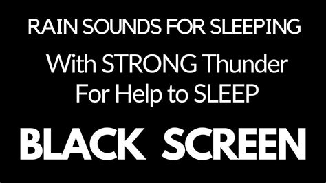 Deep Sleep Instantly And Rid Insomnia Fast With Heavy Rain And Thunder