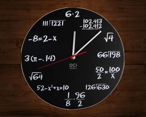 Dci Pop Quiz Wall Clock Math Clock Clock Wall Clock