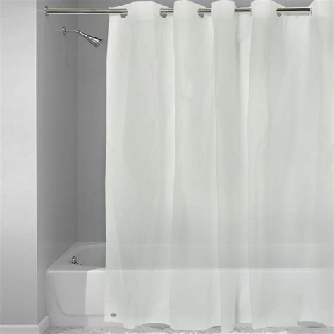 Ez On Frosted Clear Eva Plastic 72 X 72 Hookless Shower Curtainliner