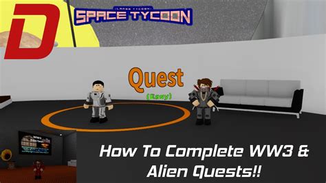 How To Complete Space Tycoon Bunker Alien Quests Space Tycoon