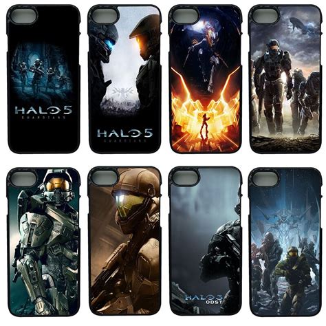 Halo 5 Guardians Cell Phone Cases Hard Plastic Anti Knock Black Shell