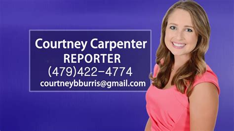 Courtney Carpenter May 2018 Reporter Reel Youtube