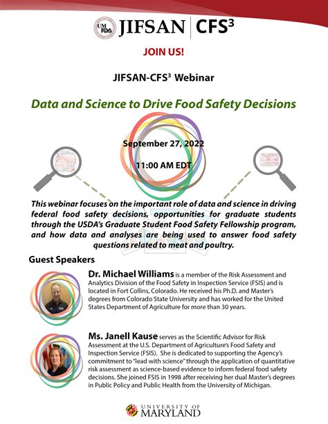 Data and Science to Drive Food Safety Decisions - JIFSAN
