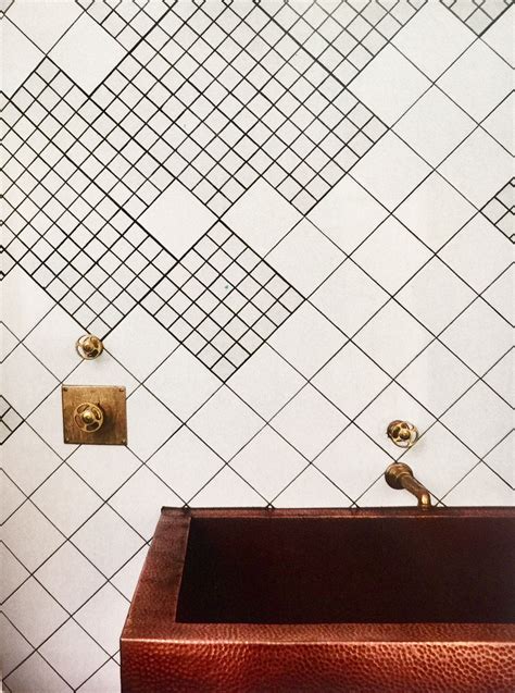 Mixing Different Sized Tiles Domino Magazine Tile Patterns Vanity