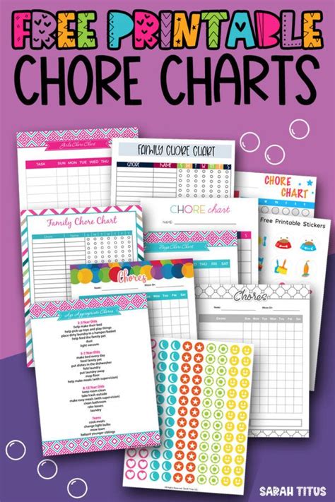 Top Chore Chart Free Printables To Download Instantly Free Printable