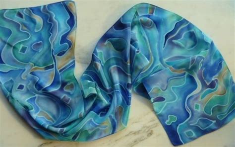 Hand Painted Silk Scarves By Yasmins Silk Studio In Shorewood Wi