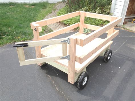 How To Make A Wagon For Yard Work That Attaches To The Mower