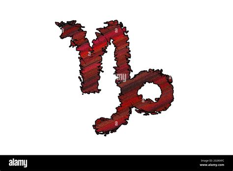 Capricorn Zodiac Sign Goat Horoscope Symbol With Clipping Path Stock