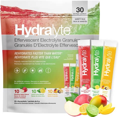 Hydralyte Electrolyte Powder Tropical Variety Flavors Of Electrolytes