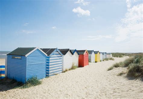 Brightly Coloured Beach Huts Wall Murals And Brightly Coloured Beach Huts