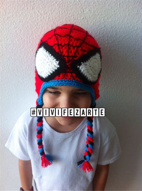 Spiderman Crochet Hat Ateliervivifezarte Gorro Infantil De Croche
