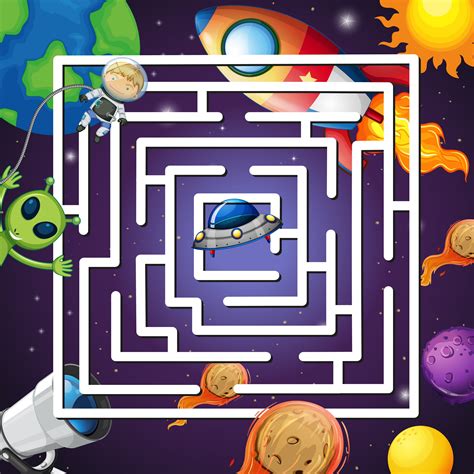 This board game template can be used with questions related to christmas. A space maze game - Download Free Vectors, Clipart ...