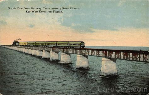 Florida East Coast Railway Train Crossing Moser Channel Key West