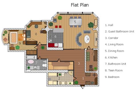 .table (side or serving table): Flat design floor plan | Furniture - Vector stencils ...