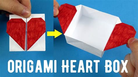 How To Make An Easy Origami Heart Box And Envelope Paperheart Box Origami