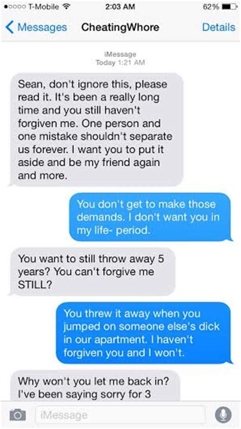 Cheating Ex Fiancé Gets Shutdown Via Text Funny Gallery Ebaums World