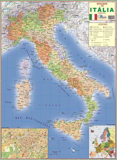 Itália Mapa Mapa De Italia Plano Italia