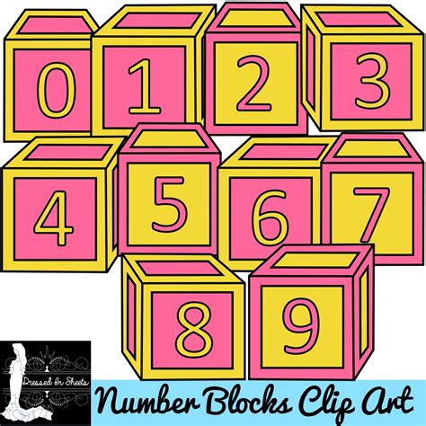 Number Blocks Clip Art Made By Teachers