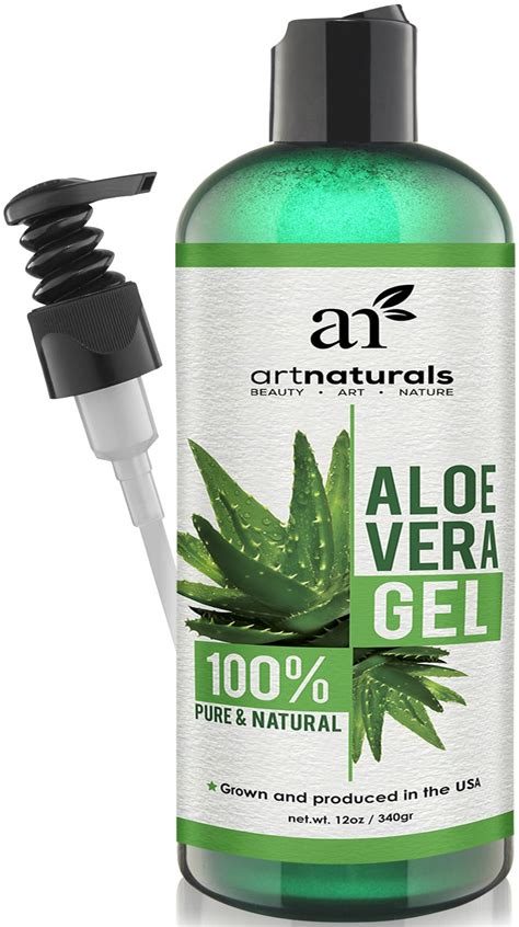 Slice open a leaf of the aloe vera plant. ArtNaturals Aloe Vera Gel for Face Hair & Body - Certified ...