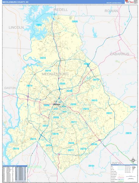 Mecklenburg County Zip Code Map Maps Location Catalog