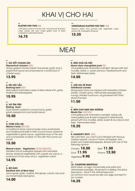 Wedding celebrations merit the harvesting and cooking of an entire pig. Dinner Menu - Suum Vietnamese Kitchen