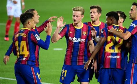 Barcelona Y Sevilla Igualan En El Camp Nou El Gr Fico Historias Y