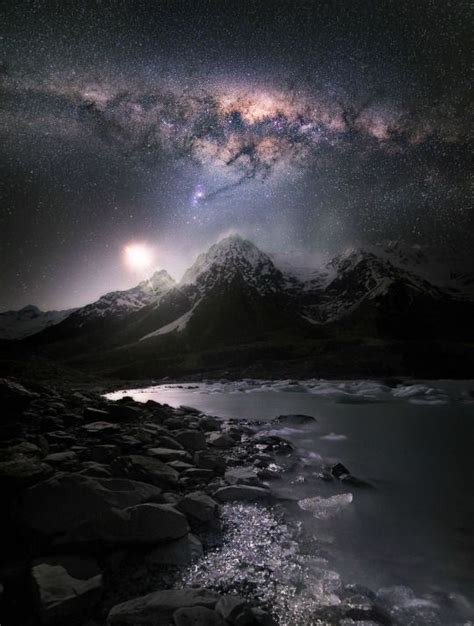 Milky Way Over New Zealand Beautiful Landscapes Beautiful Nature