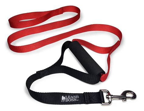 Leashboss Lite Two Handle Training Leash For Large Dogs Heavy Duty