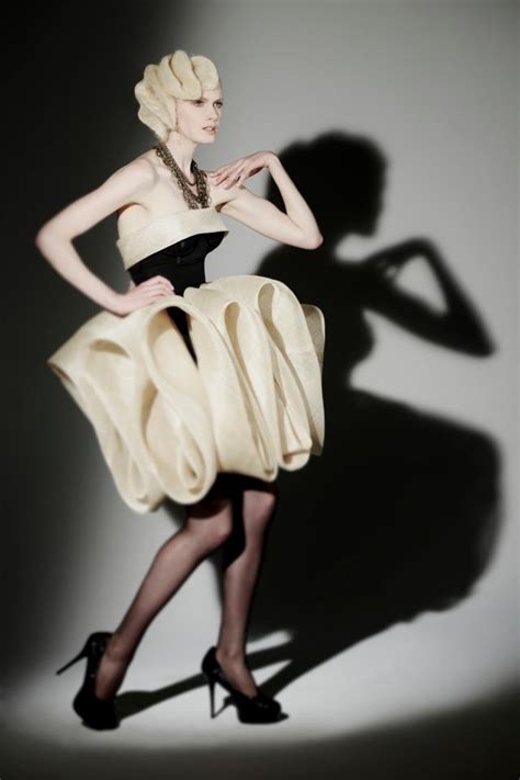 Sculptural Fashion Avant Garde Dress With Soft D Folds Artistic
