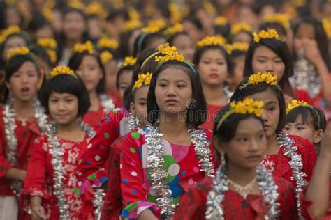 Asia Myanmar Mandalay Thingyan Water Festival Editorial Photo Image