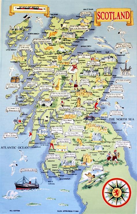 Printable Tourist Map Of Scotland Printable Blank World