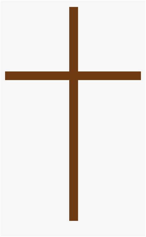 Thin Brown Cross Thin Cross Clipart Hd Png Download Kindpng