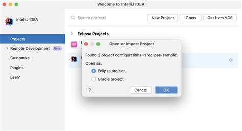 Import A Project From Eclipse Intellij Idea Documentation